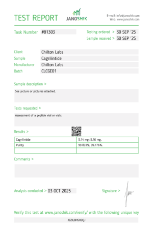 Chilton labs Cagrilintide 5mg vial